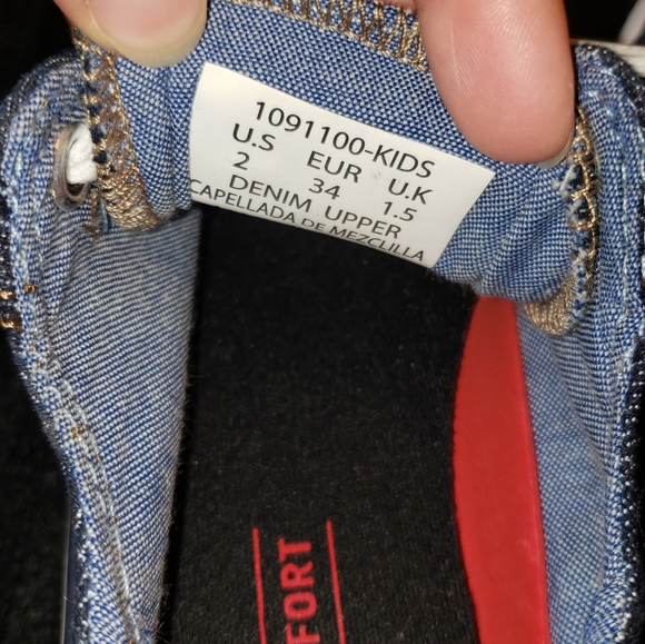 NIB Levi's Girl's Stan G Denim Sneaker with Comfort Insole Size 2 - Picture 7 of 9